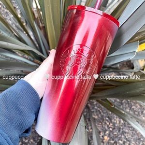 ❤️NEW🤍Starbucks 2022 Holiday ‘Gradient Candy Cane’ SS Sheen Cold Cup Tumbler